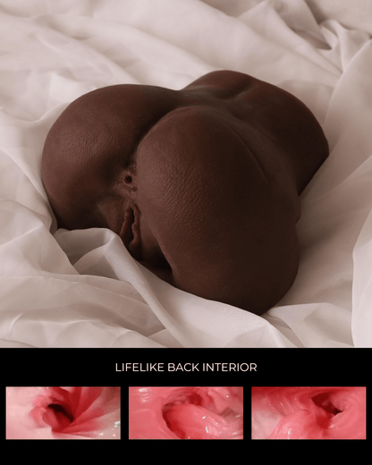 Naomi Realistic Darkcoffee Sex Doll - Half Torso