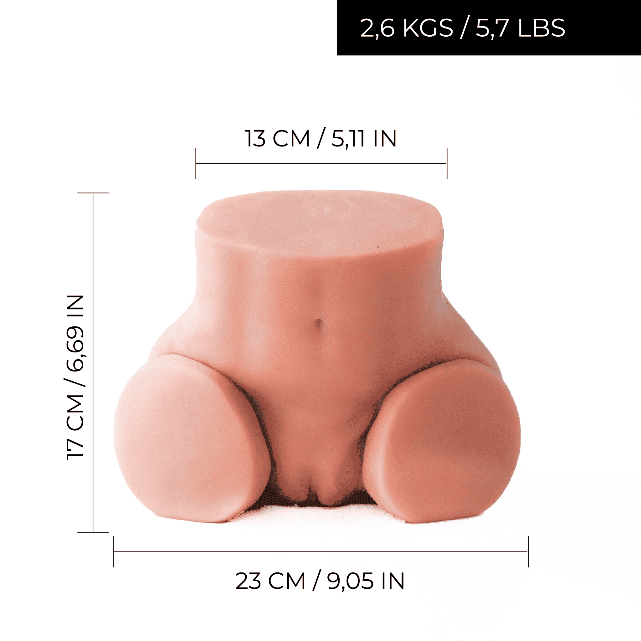 Kate Realistic Porcelain Sex Doll - Half Torso - VELĀRE