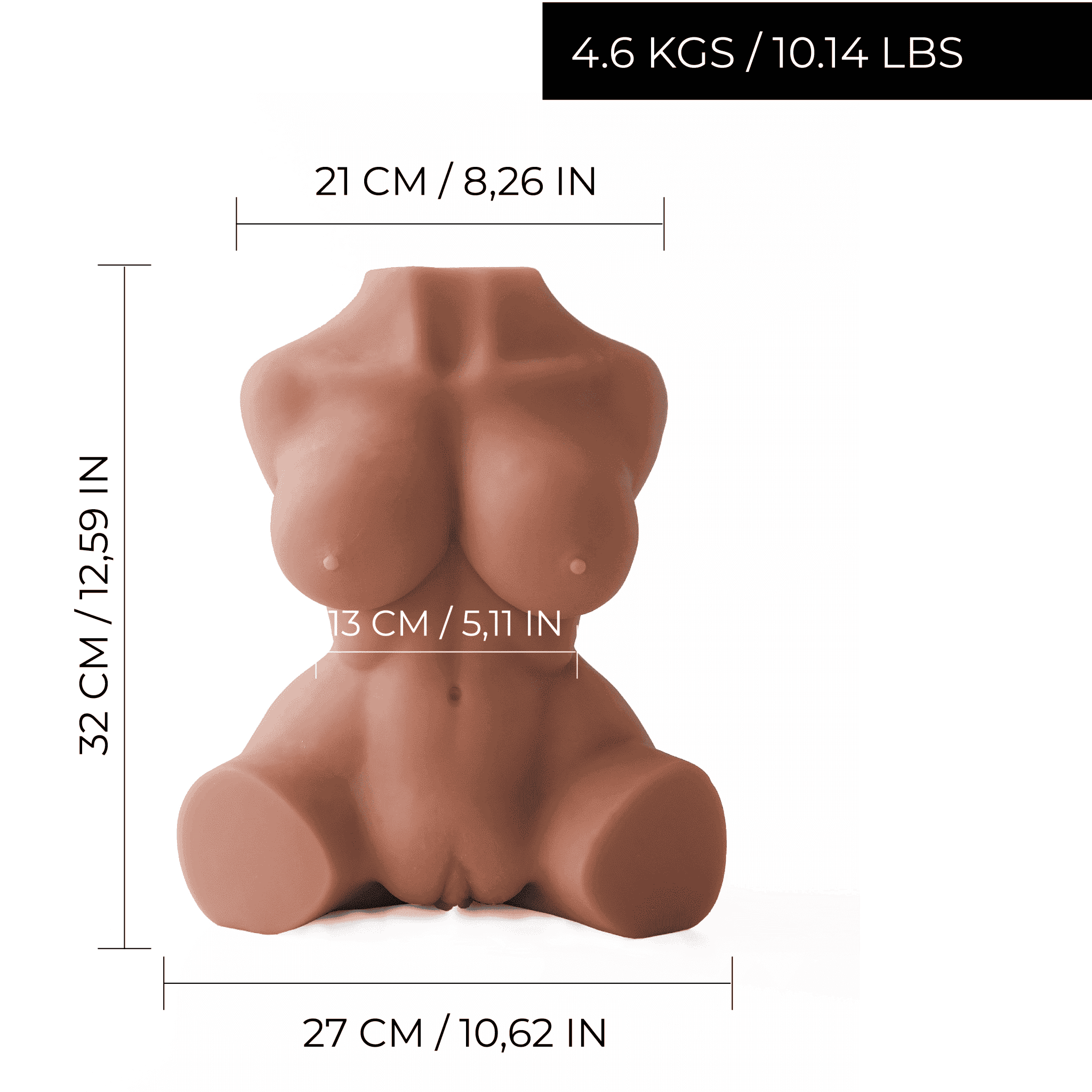 Kim Realistic Beige Sex Doll - 10.14 lbs - VELĀRE