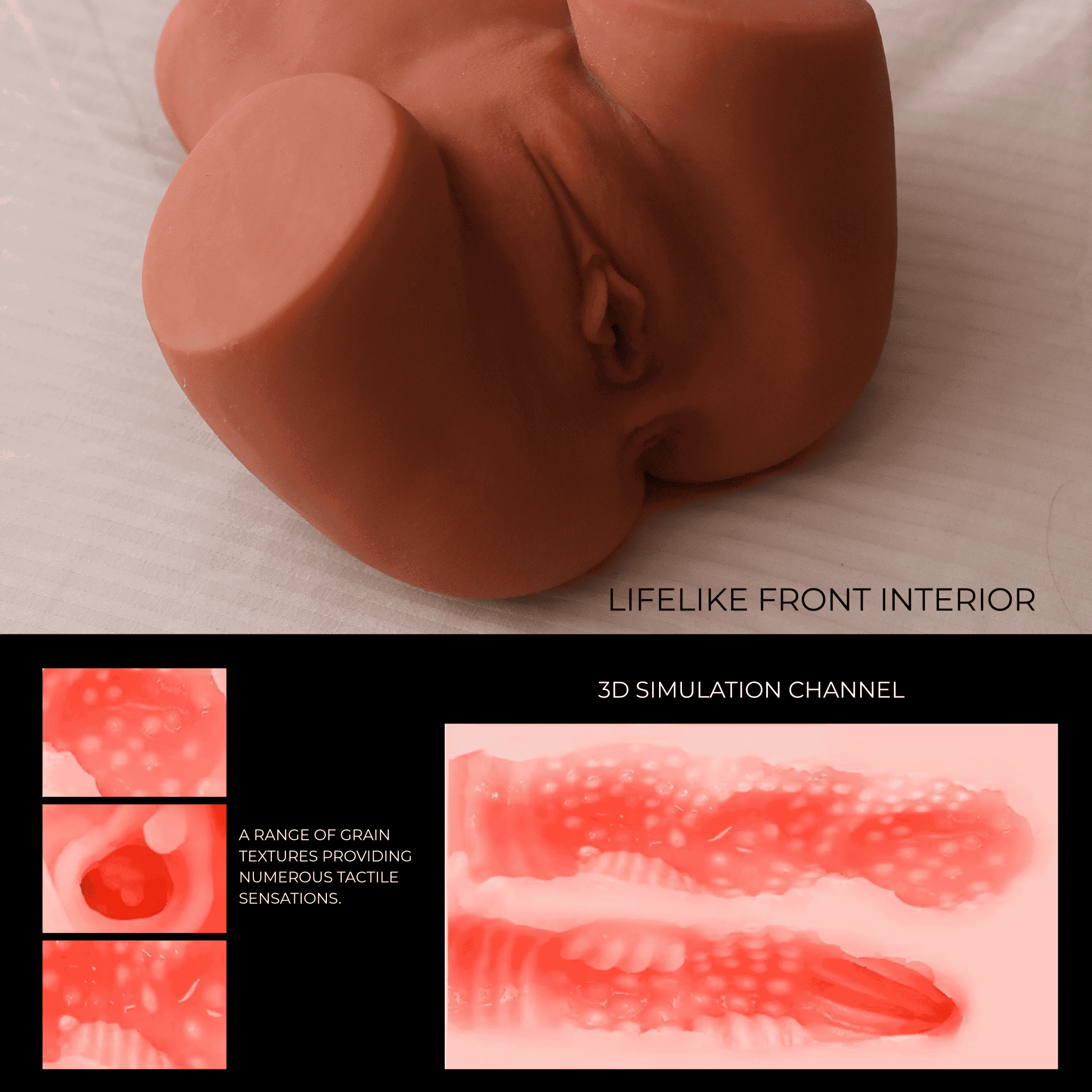 Lais Realistic Beige Sex Doll - Half Torso - VELĀRE