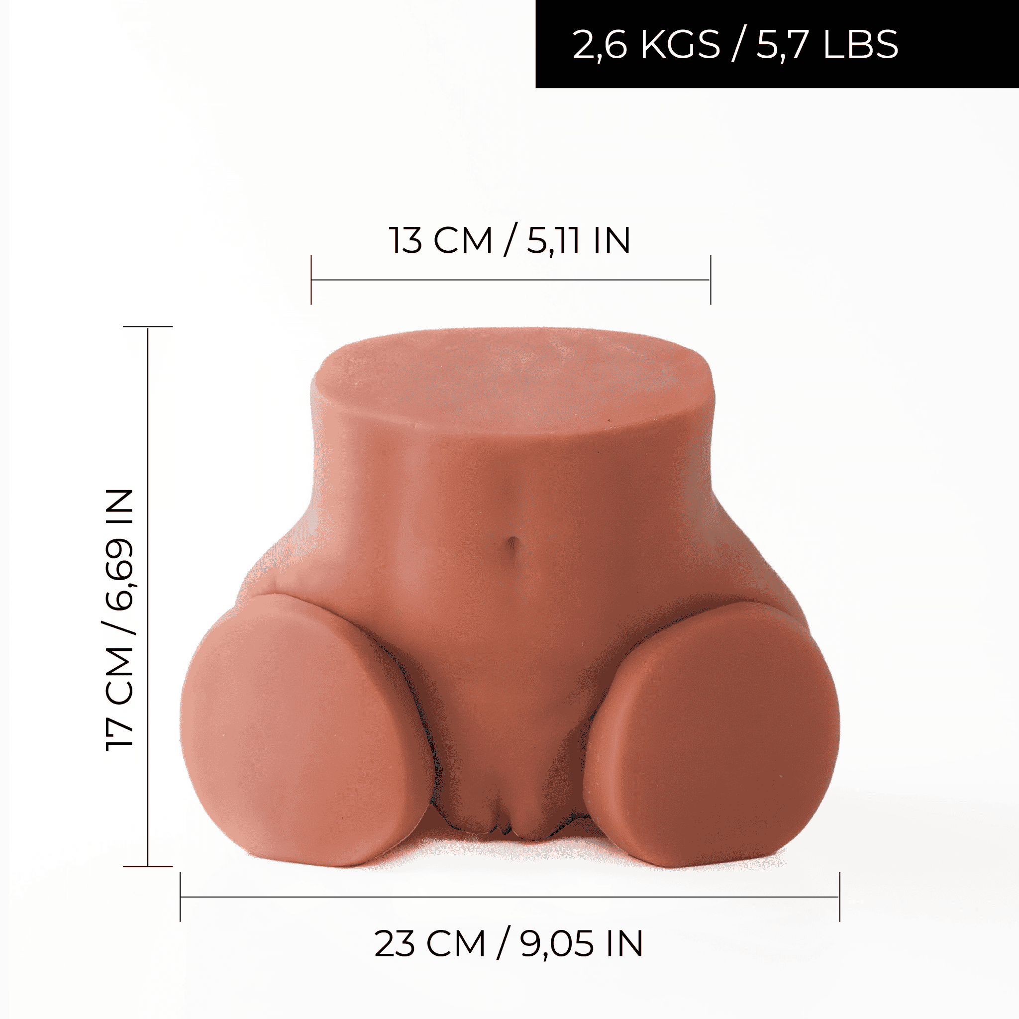 Lais Realistic Beige Sex Doll - Half Torso - VELĀRE