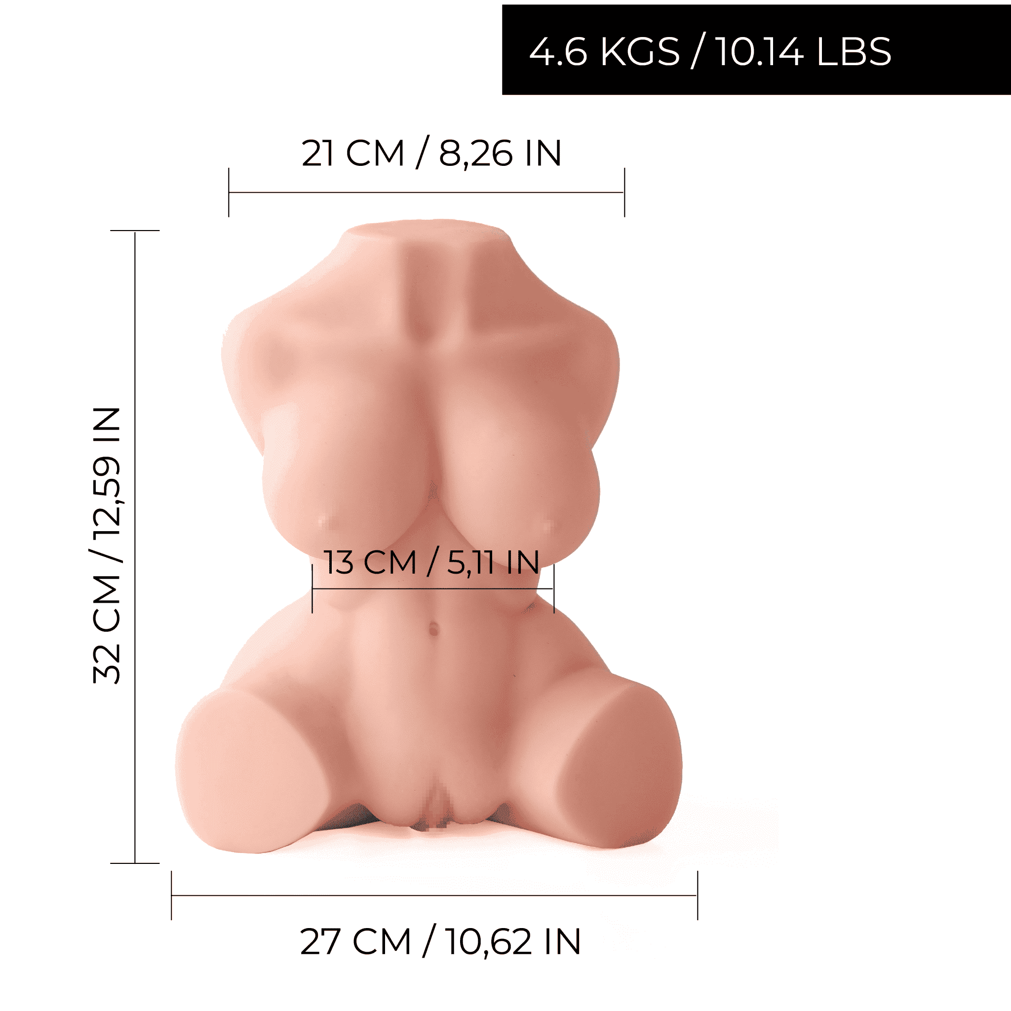 Marilyn Realistic Porcelain Sex Doll - 10.14 lbs - VELĀRE