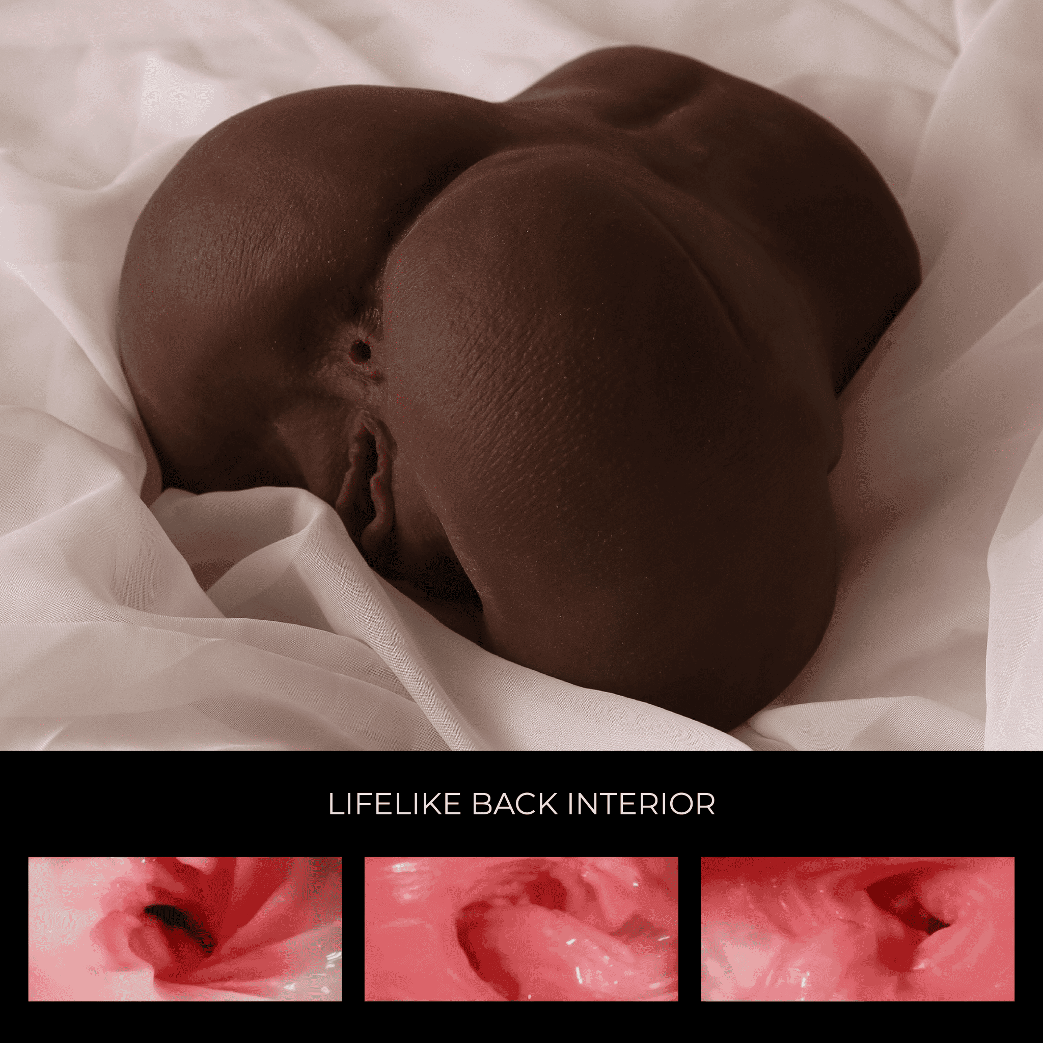 Naomi Realistic Darkcoffee Sex Doll - Half Torso - VELĀRE