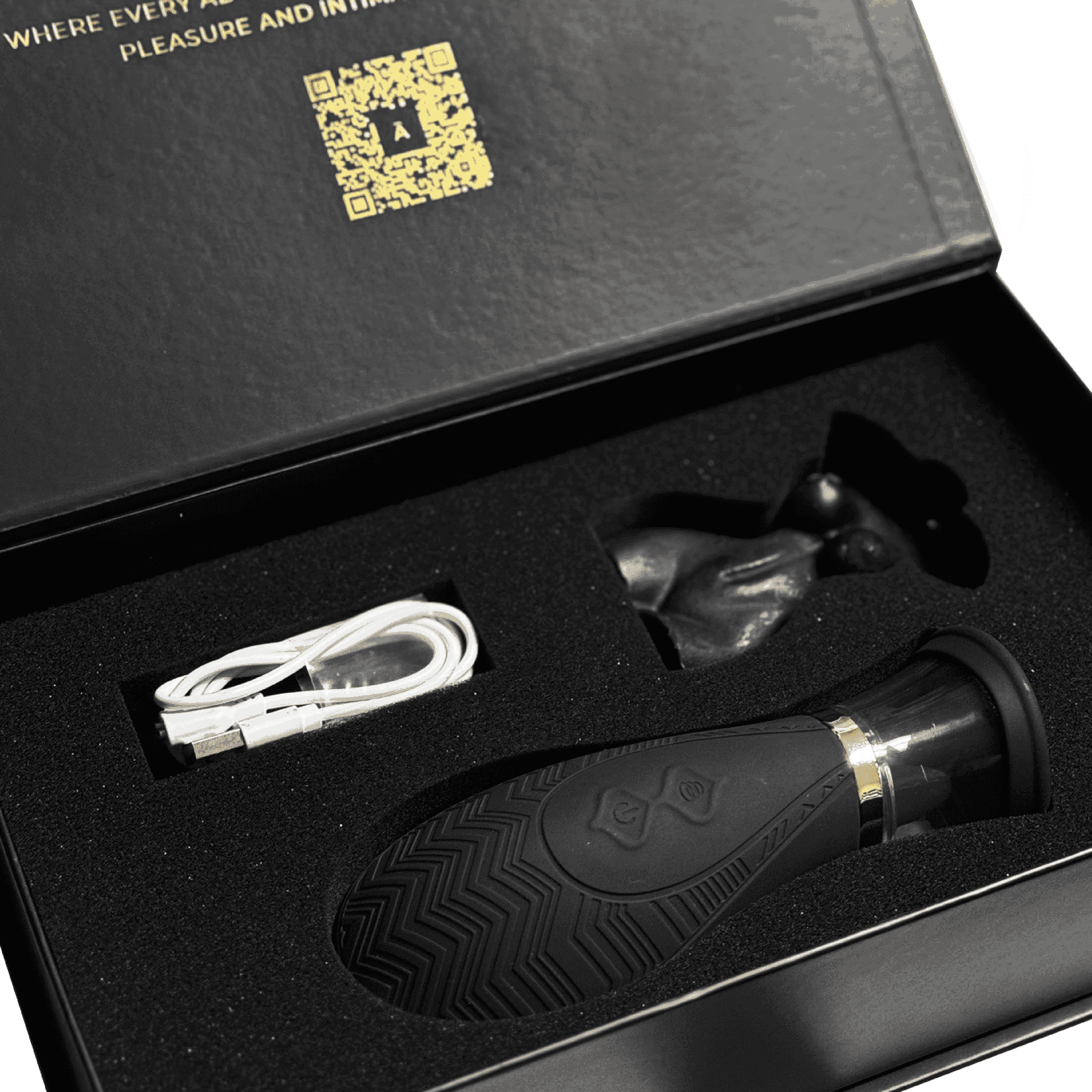 SensaPulse Black Suction Vibrator - VELĀRE
