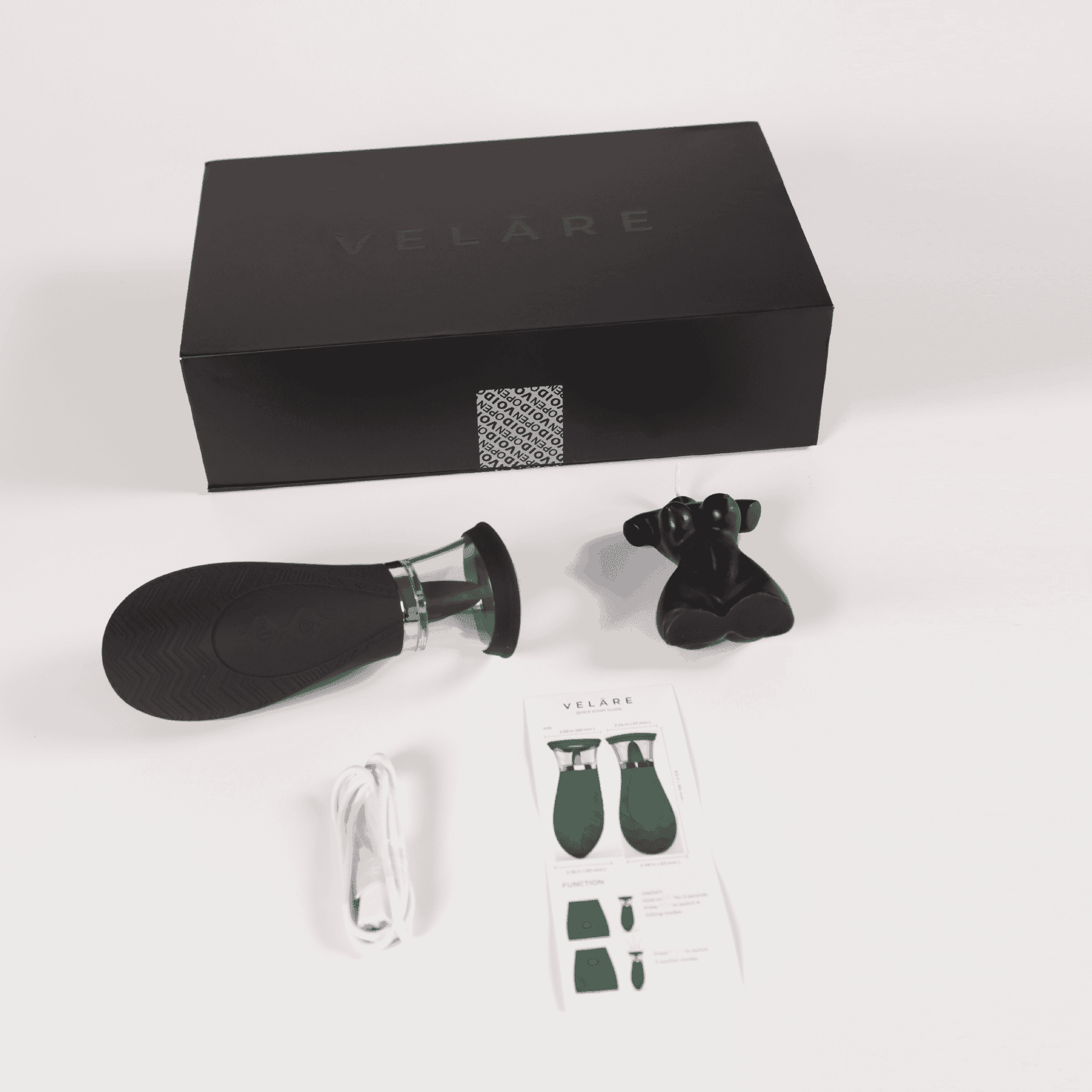 SensaPulse Black Suction Vibrator - VELĀRE