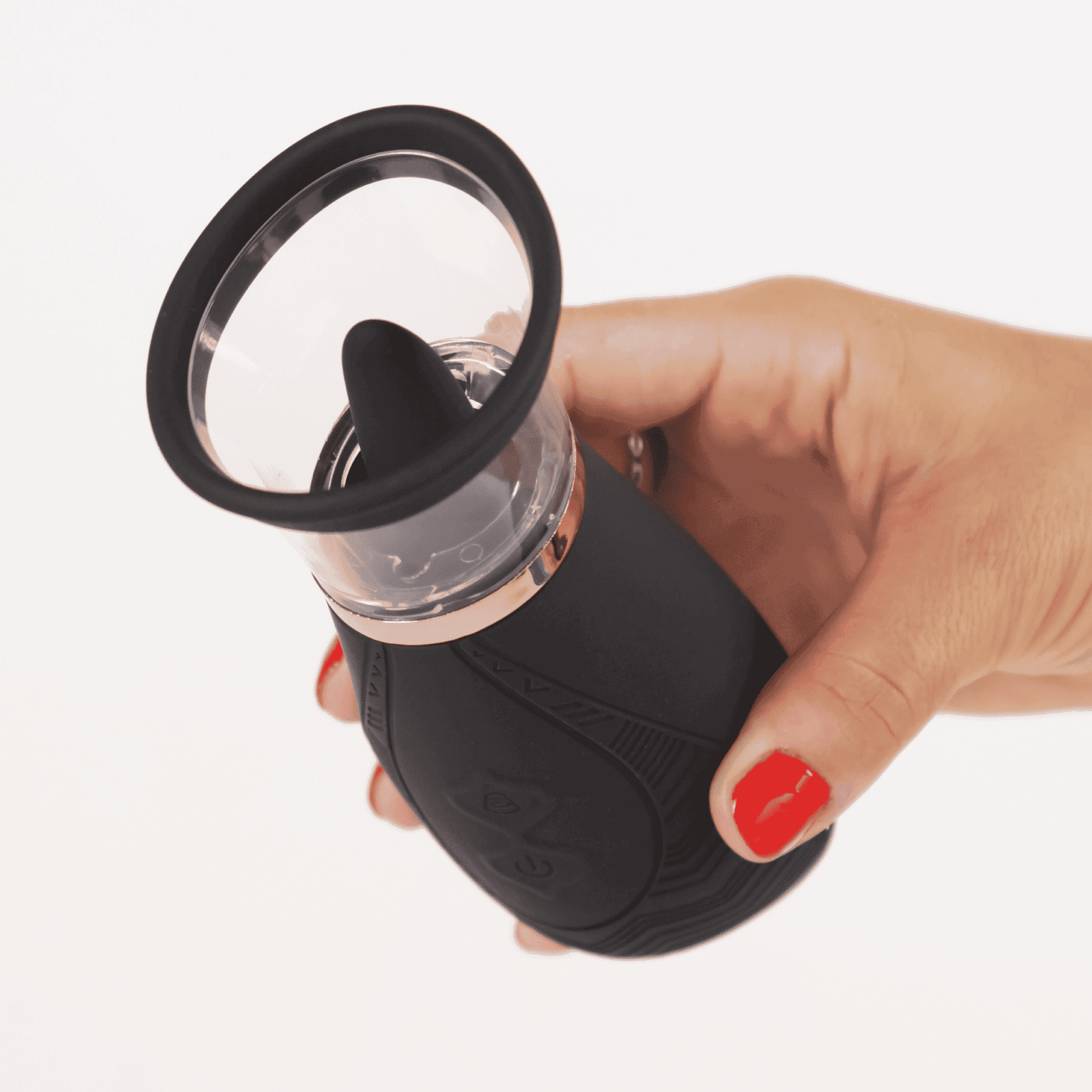 SensaPulse Black Suction Vibrator - VELĀRE